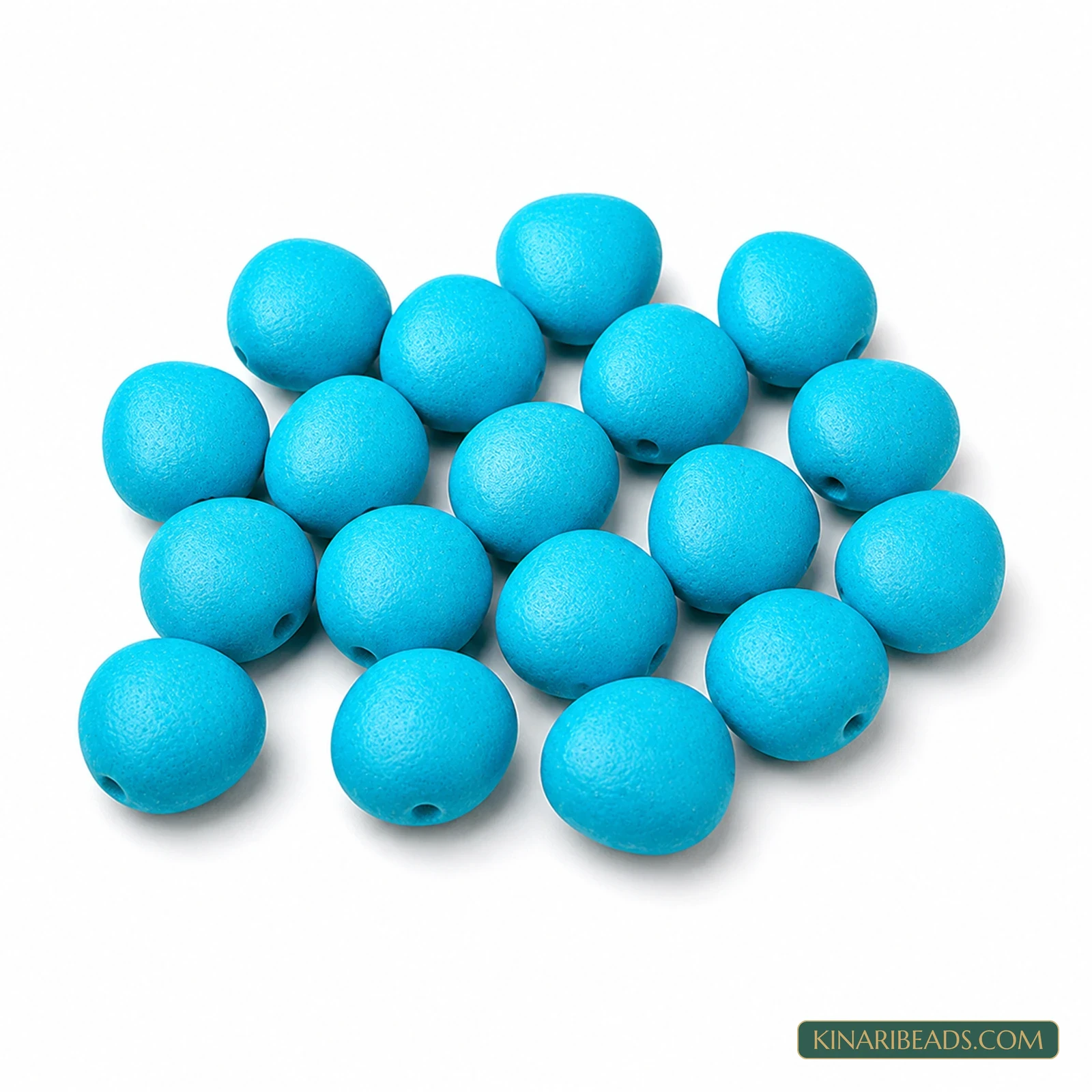 20 Pcs 25×22mm Turquoise Synthetic Howlite Beads