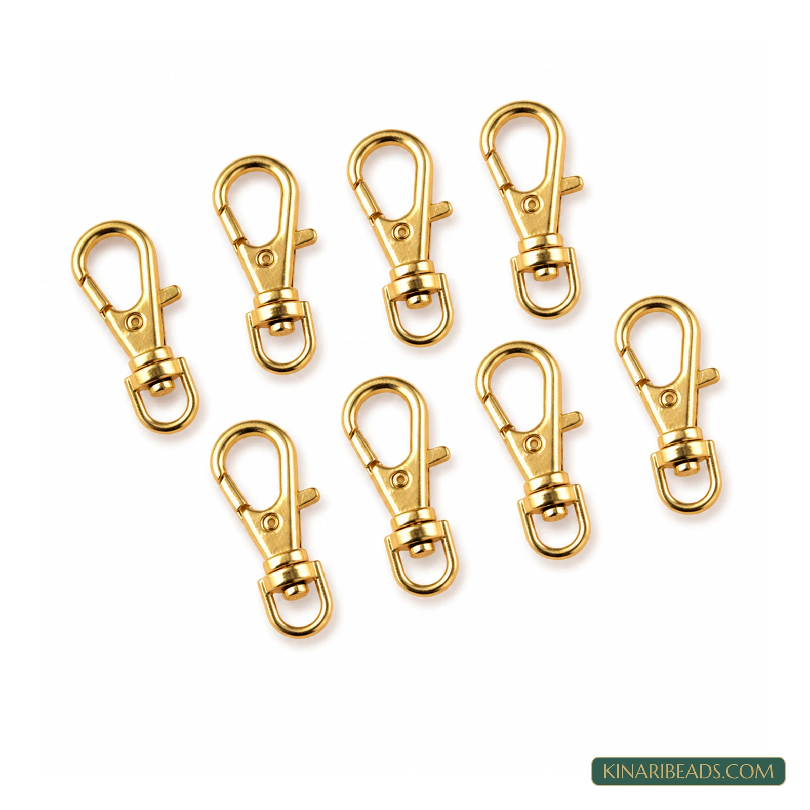 22mm Keychain and Mask Chain Swivel Snap Hooks Gold – 10 Pcs / 100 Pcs