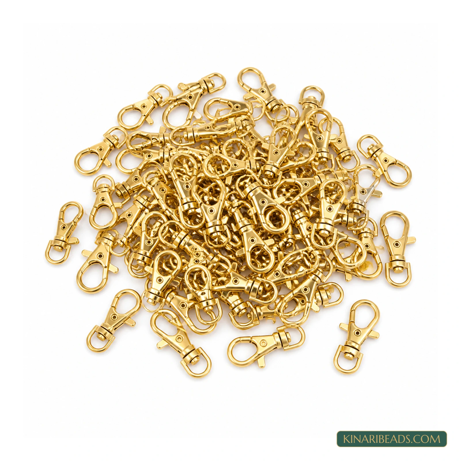 22mm Keychain and Mask Chain Swivel Snap Hooks Gold – 10 Pcs / 100 Pcs product image