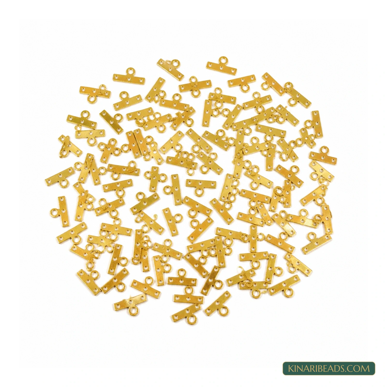 3-Hole Multistrand Metal Spacer Connectors – 12x8mm, 20 Pack