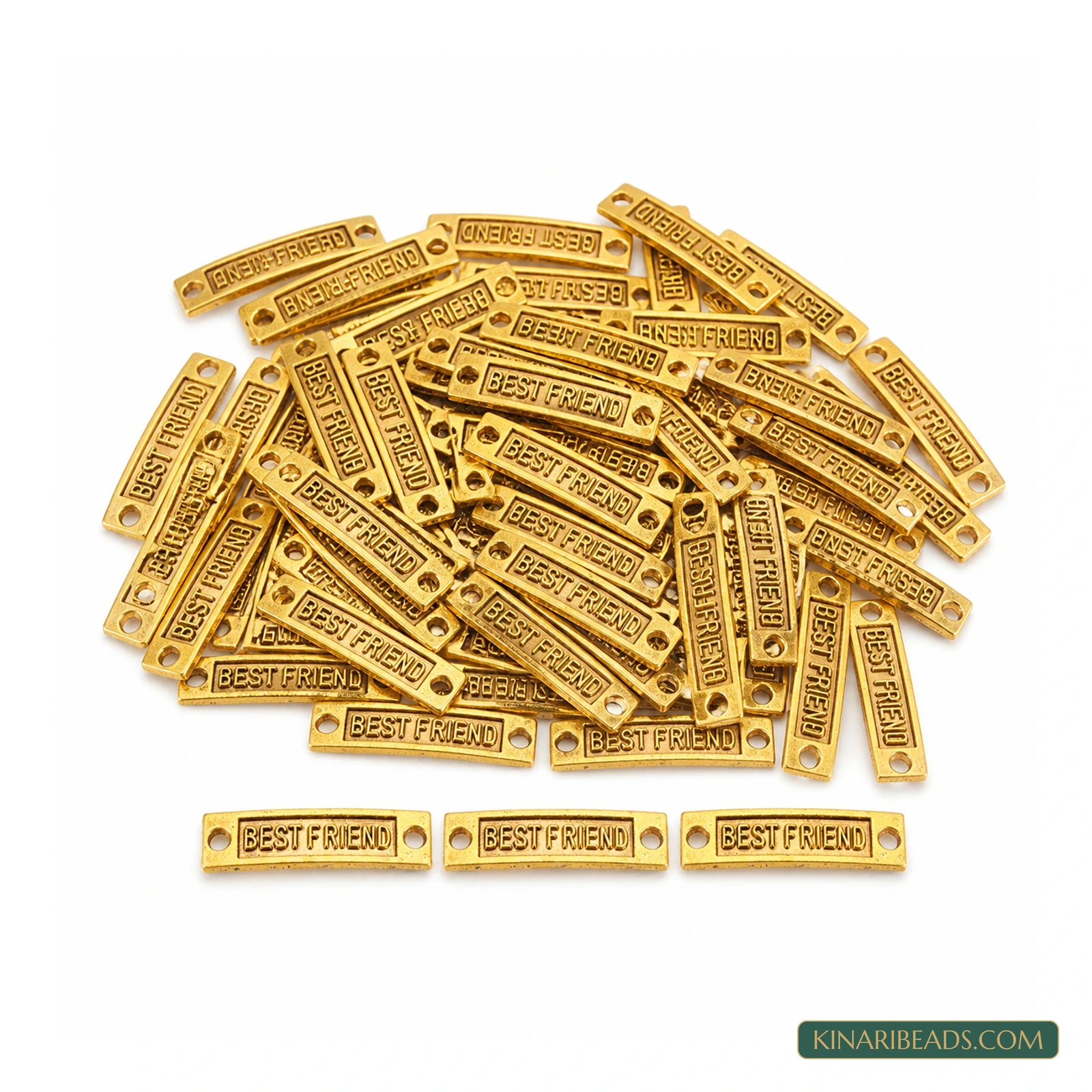 Antique Gold Best Friend Word Links – 35mm product image