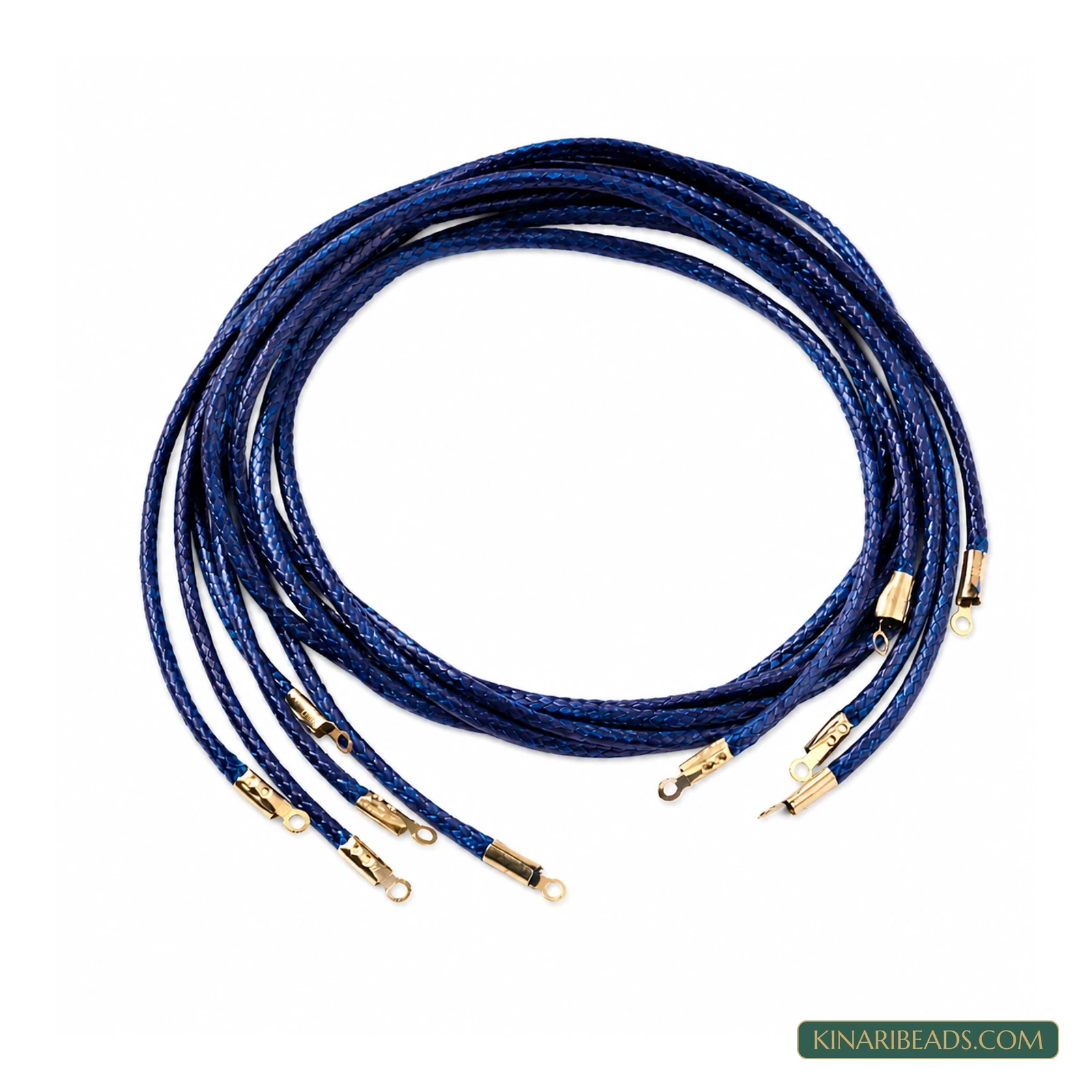 Blue Waxed Cotton Pendant Cord – 450×2mm product image