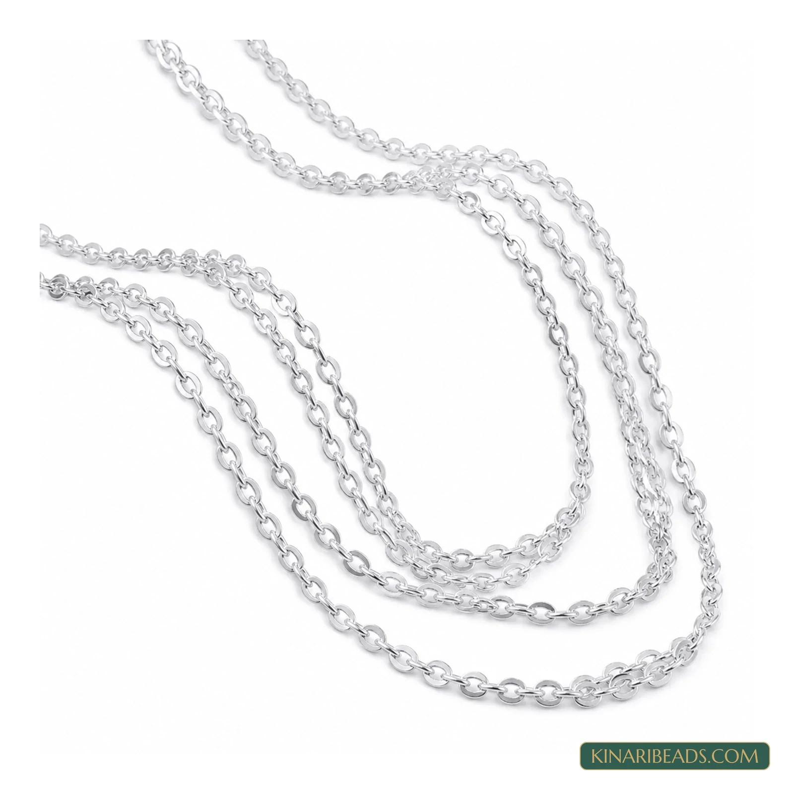 Brass Sitara Fine Link Chain – 2×1mm, 5m