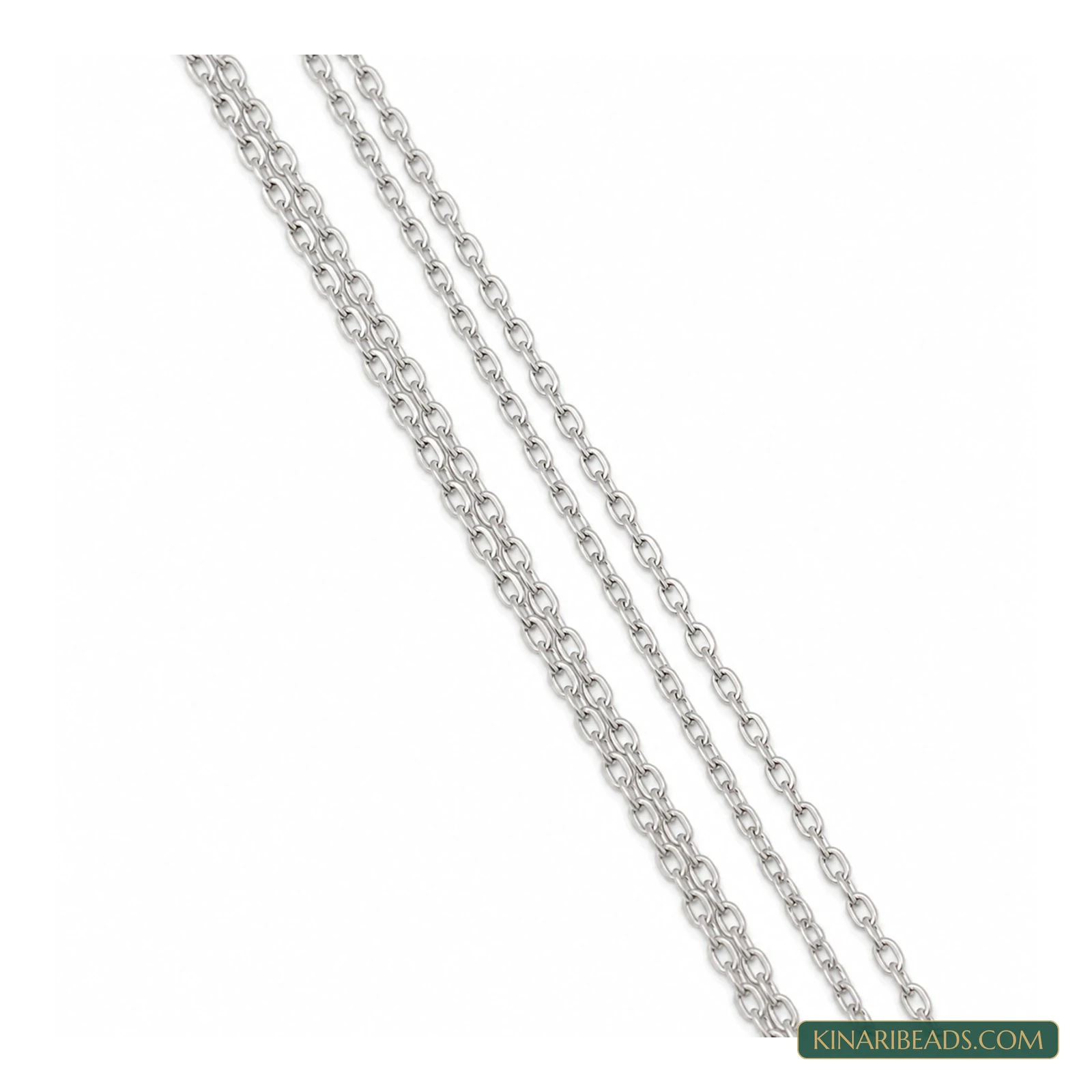Fine Silver Iron Chain – 2×1mm, 100g