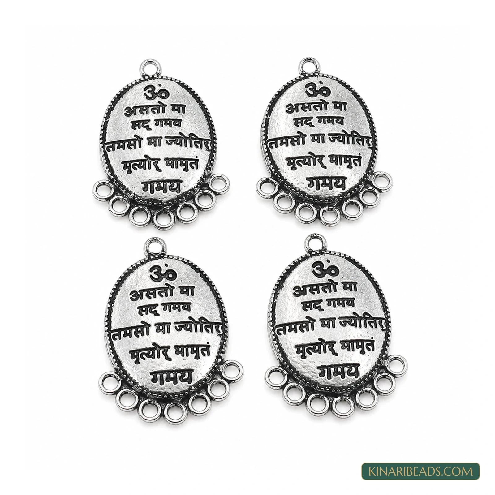 German Silver Earring Components – 4 Pack, Kinari Style EF91