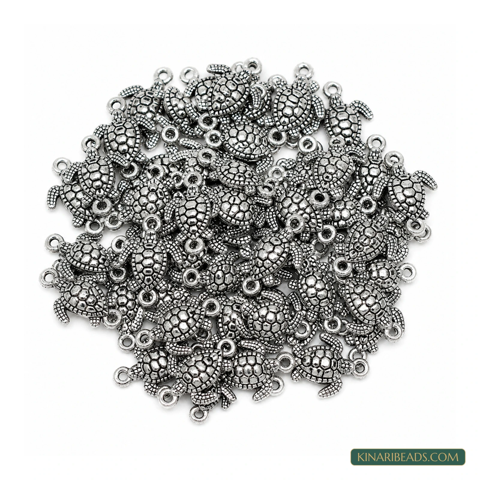 German Silver Turtle Link Connectors – 12x23mm product image