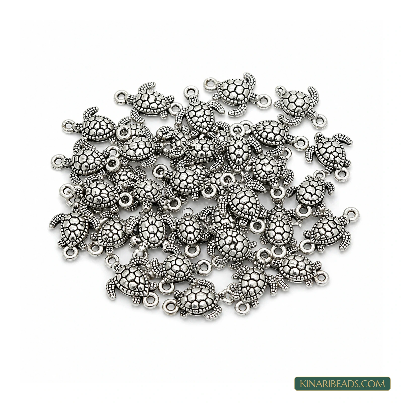German Silver Turtle Link Connectors – 12x23mm product image