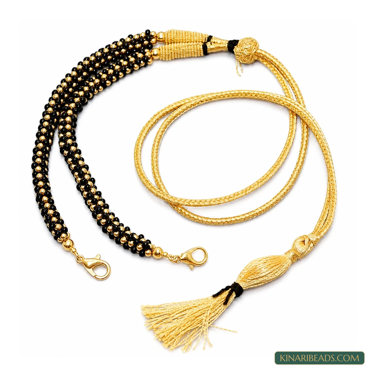 Metal Bead Pendant Dori - Black colour