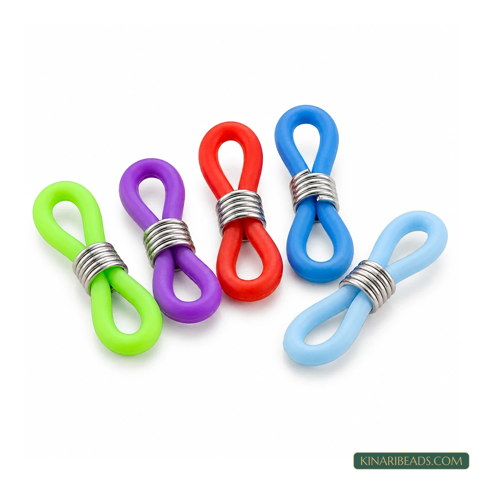 Multicolour Synthetic Rubber Eyeglass Holder Loops – 20x7mm, 10 Pack
