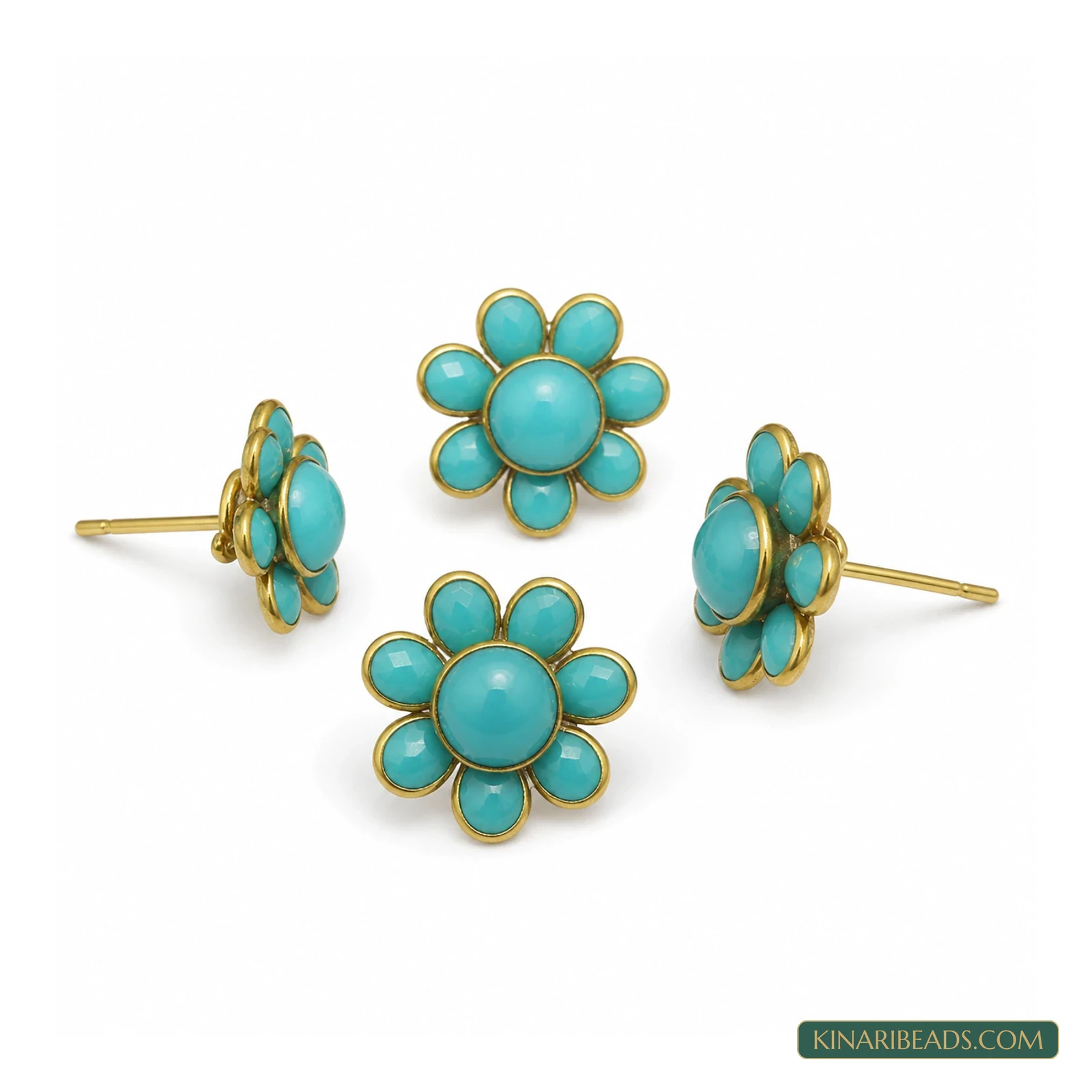 Round Pacchi Earring Components – 14mm, 2 Pairs