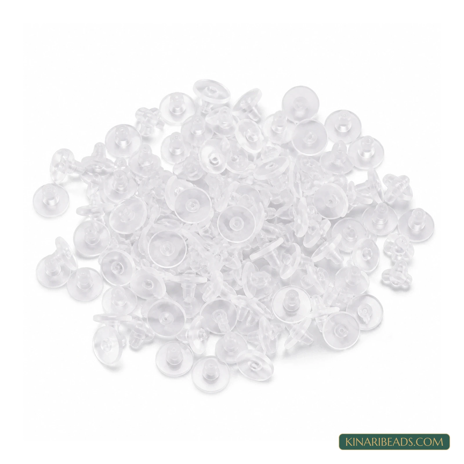 Rubber Earring Back Stoppers – 9mm, 200 Pack