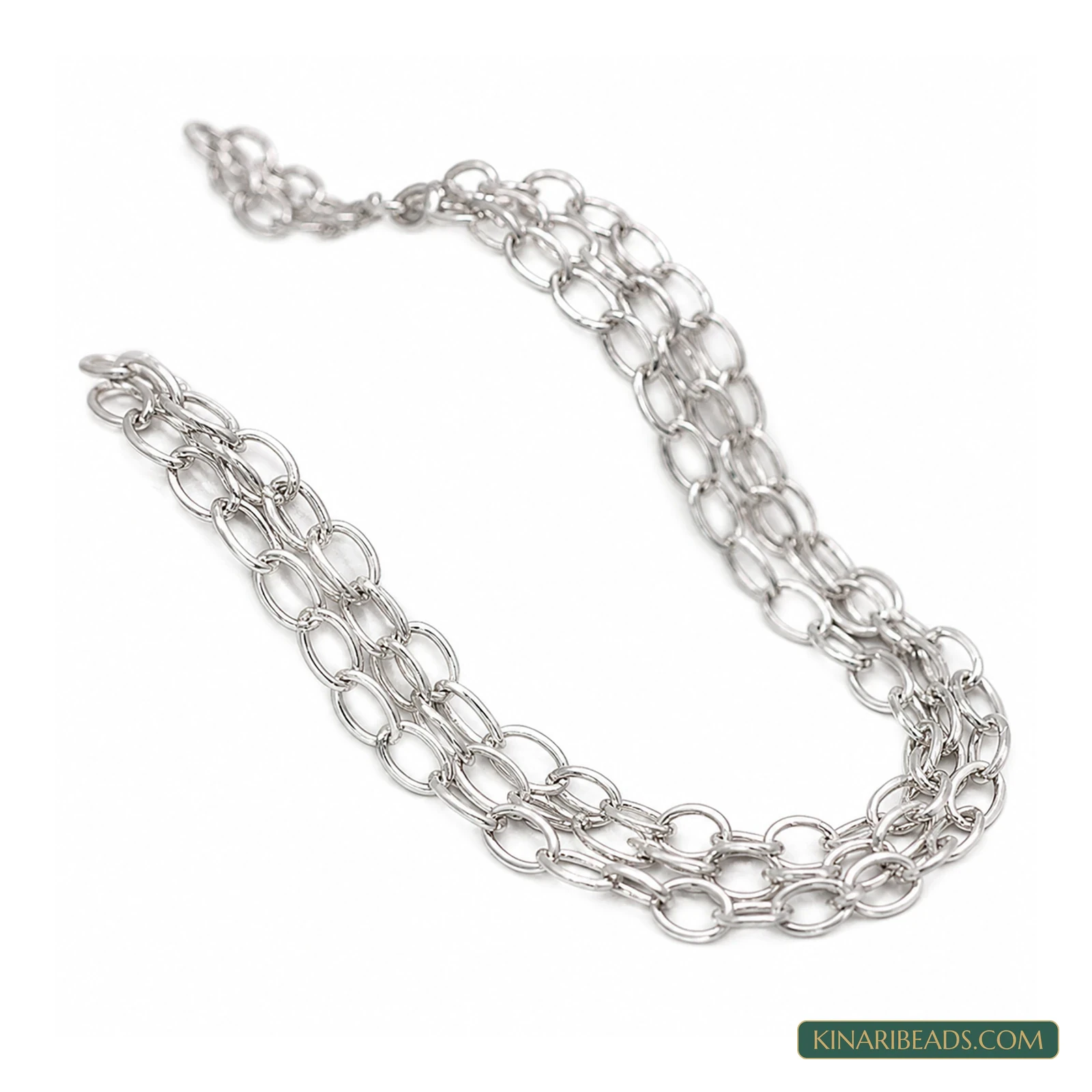 Silver Iron Link Chain – 7×5mm, 100g