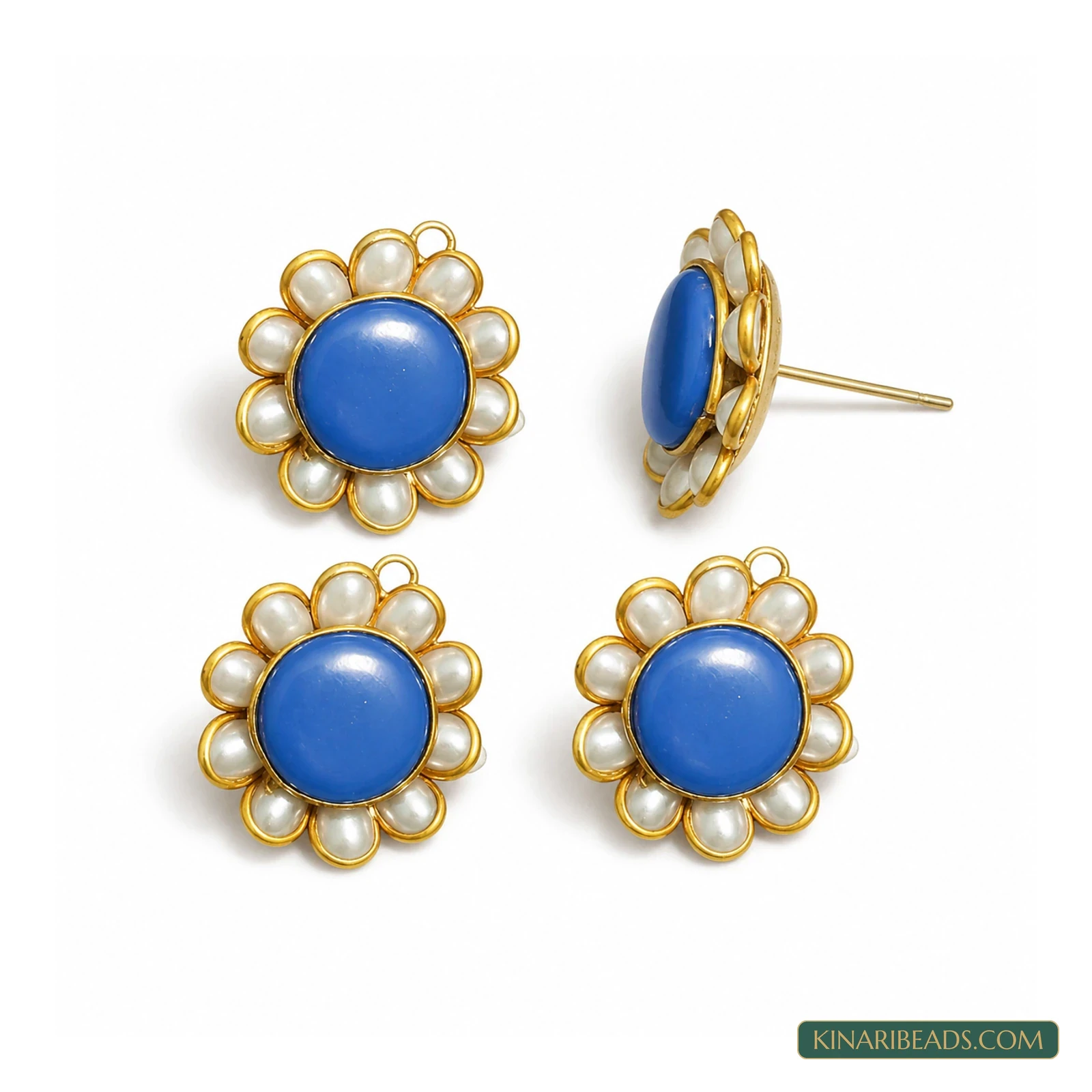 Single-Layer Pacchi Earring Tops – 20mm, 2 Pairs