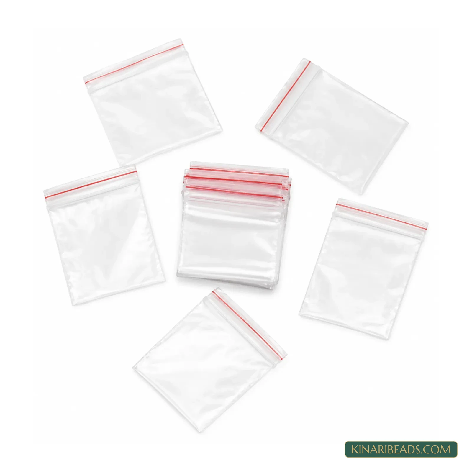 Clear Resealable Zip Lock Poly Bags - 200 Pcs product image
